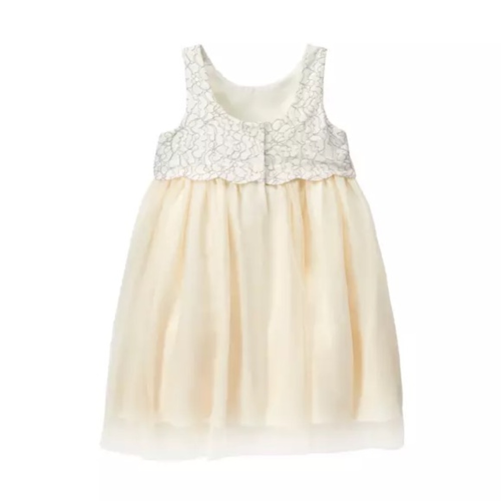 Janie and Jack Cream Lace Special Occasion Formal Dress - Picture 2 of 9